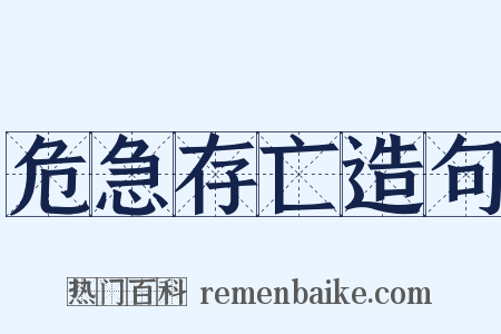 危急存亡造句是什么意思的图片